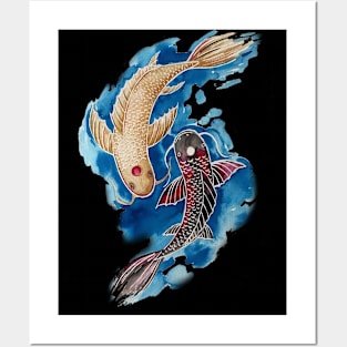 Koi fish Posters and Art